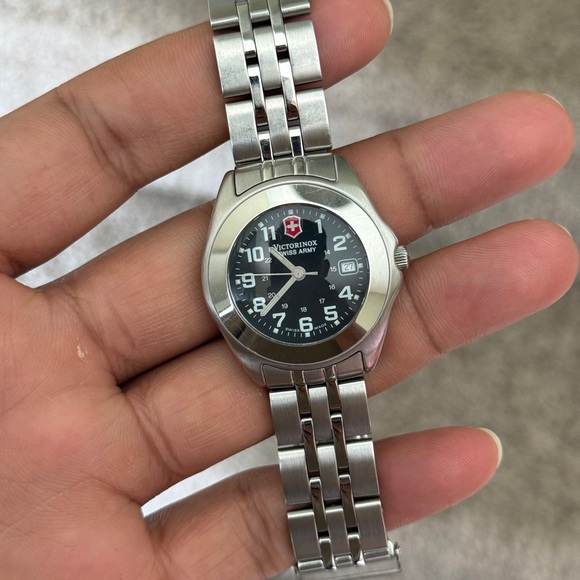 Victorinox Silver and Black Swiss Army women’s watch - Picture 2 of 13